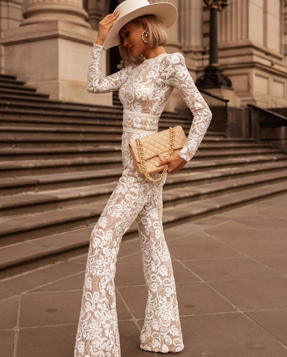 Sofia – Kombinezon z Koronki Cekiny