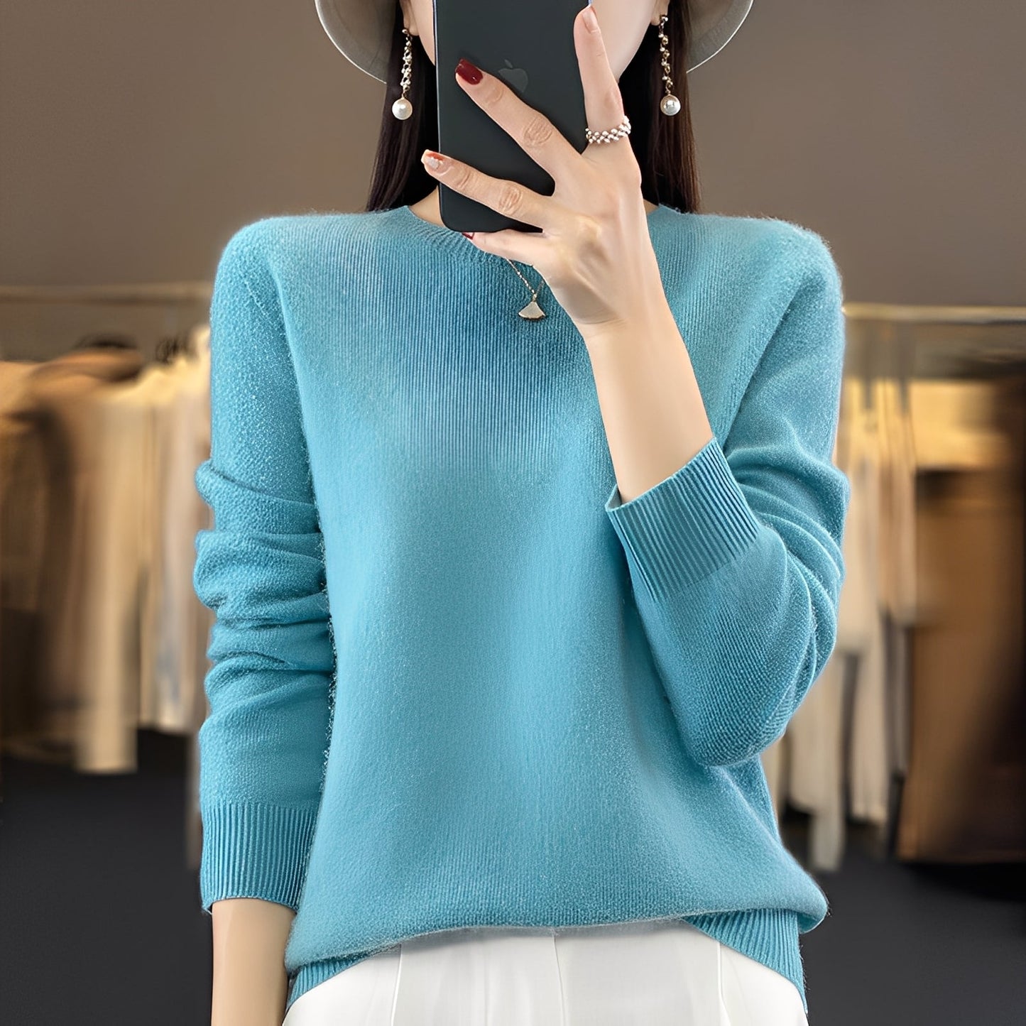 Cheyanne - Elegancki kaszmirowy sweterek dla kobiet