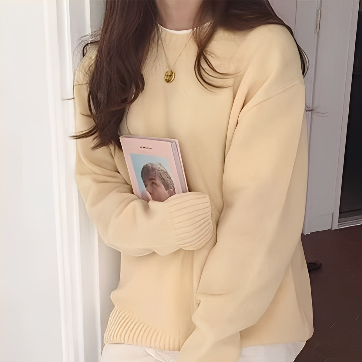 Roxanna - Prosty oversize sweter dla kobiet