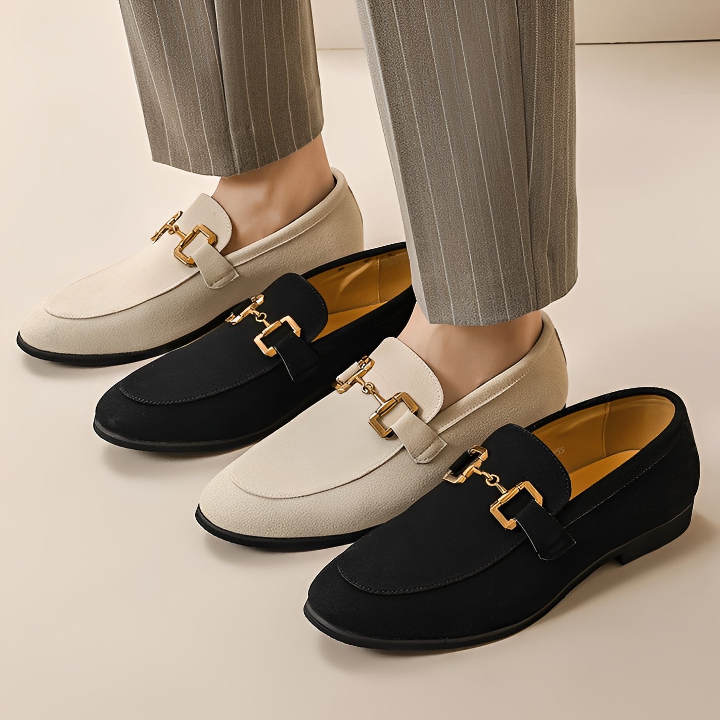 Allen - Eleganckie loafer z zamszu dla mężczyzn