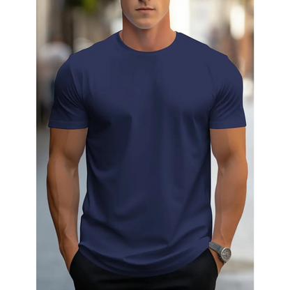 Brian - Klasyczny męski T-shirt z krótkim rękawem
