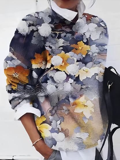 Jamie - Stylowy sweter z kwiatowym wzorem dla kobiet