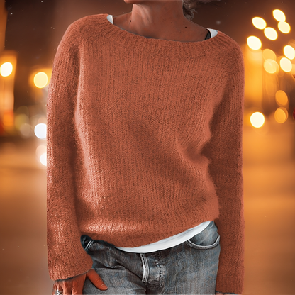 Abeeha - Sweter oversize w kolorze jodły dla kobiet