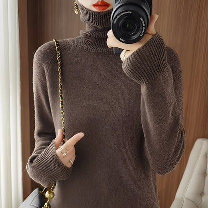 Kaycee - Modny sweter z golfem dla kobiet