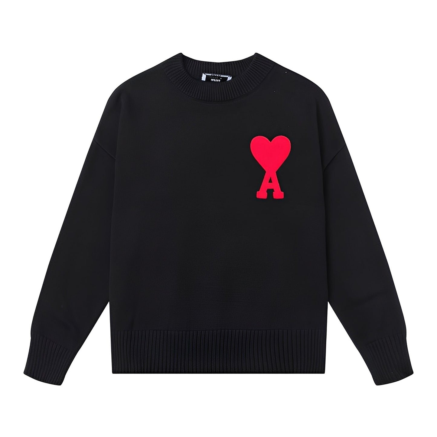 Darden - Prosty haftowany sweter dla mężczyzn