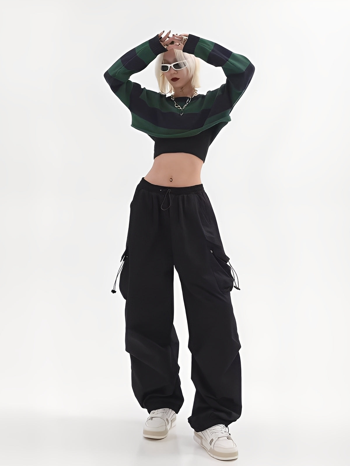 Aimée - Damskie spodnie cargo