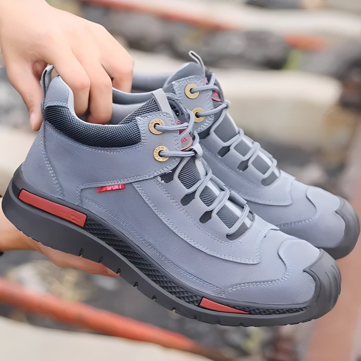 Patrick - Wodoodporne buty trekkingowe ze stalowym noskiem dla mężczyzn