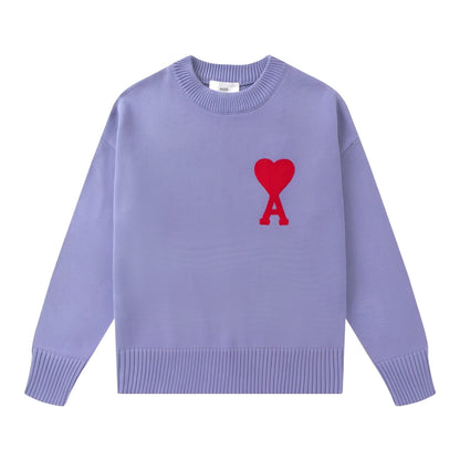 Darden - Prosty haftowany sweter dla mężczyzn