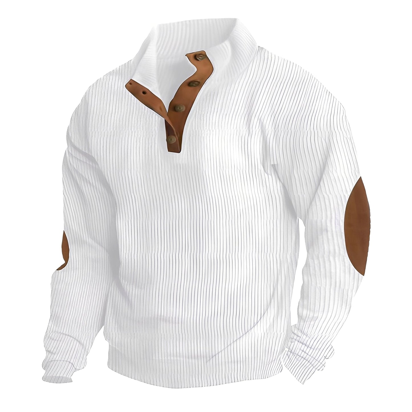 Clark - Gruby, luźny sztruksowy sweter dla mężczyzn