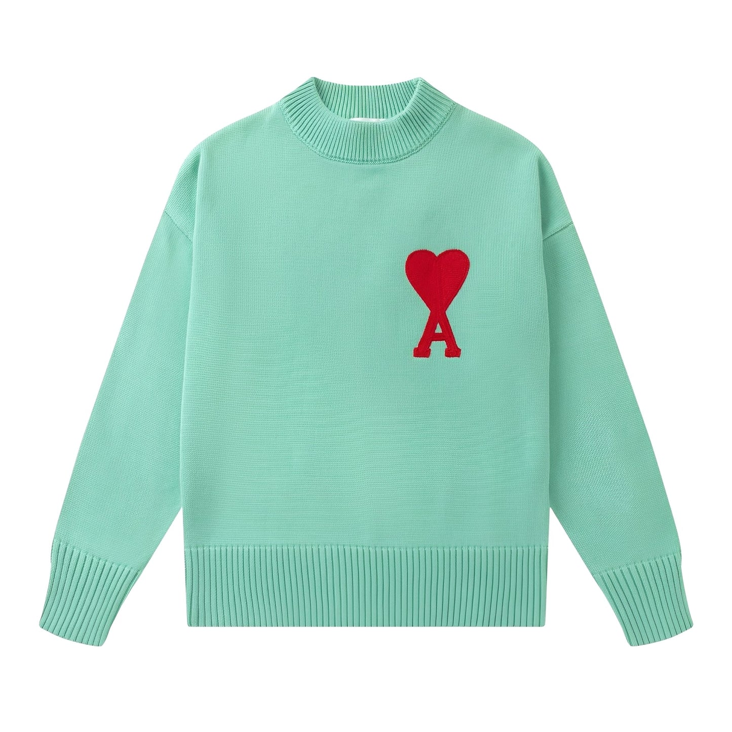 Darden - Prosty haftowany sweter dla mężczyzn