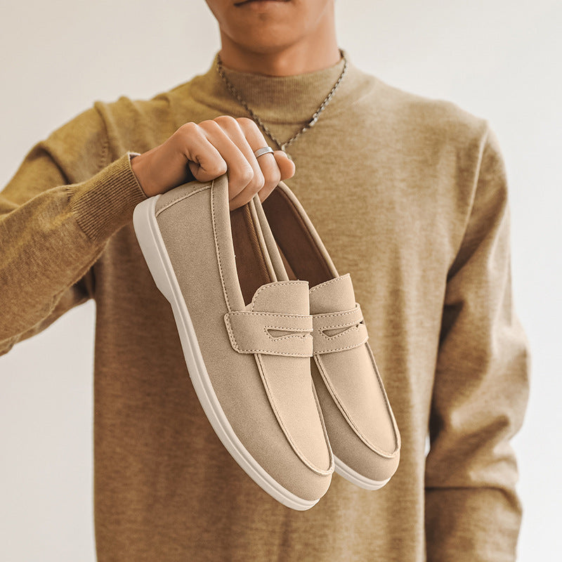 Jonathan - Swobodne, eleganckie zamszowe mokasyny dla mężczyzn