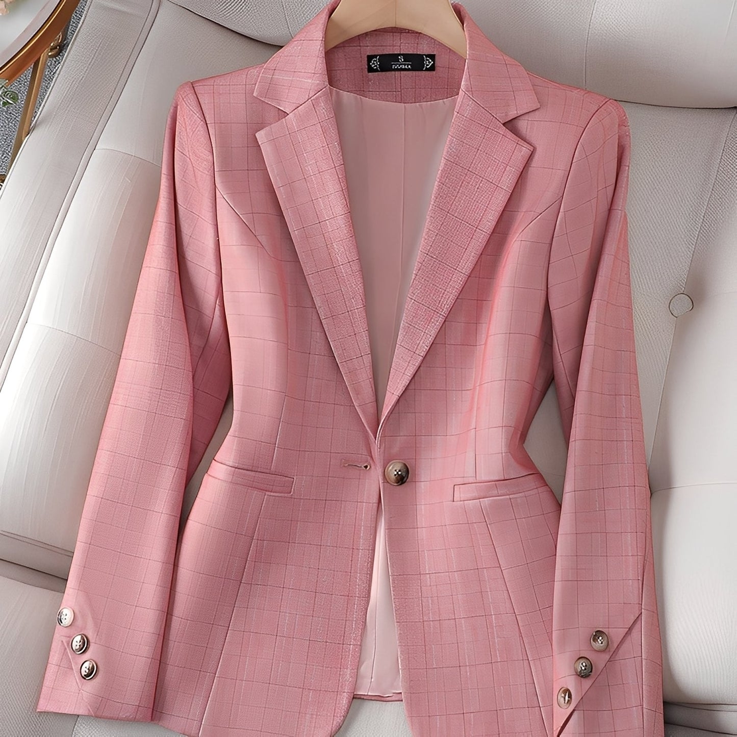 Claudia - Elegancki blezer w kratkę dla kobiet