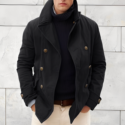 Tyrrell - Nowoczesna, ciepła kurtka z guzikami dla mężczyzn