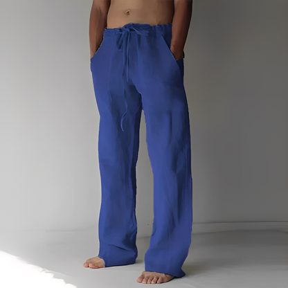 Kirk - Spodnie szerokie z regulowanym sznurkiem modne dla mężczyzn