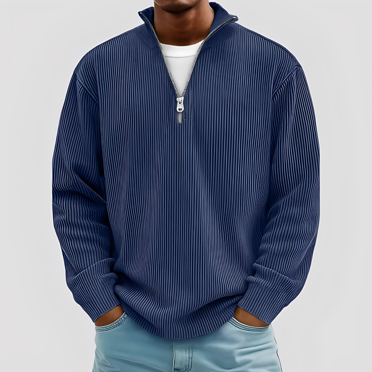 Henry - Nowoczesny, luźny, ciepły sweter dla mężczyzn