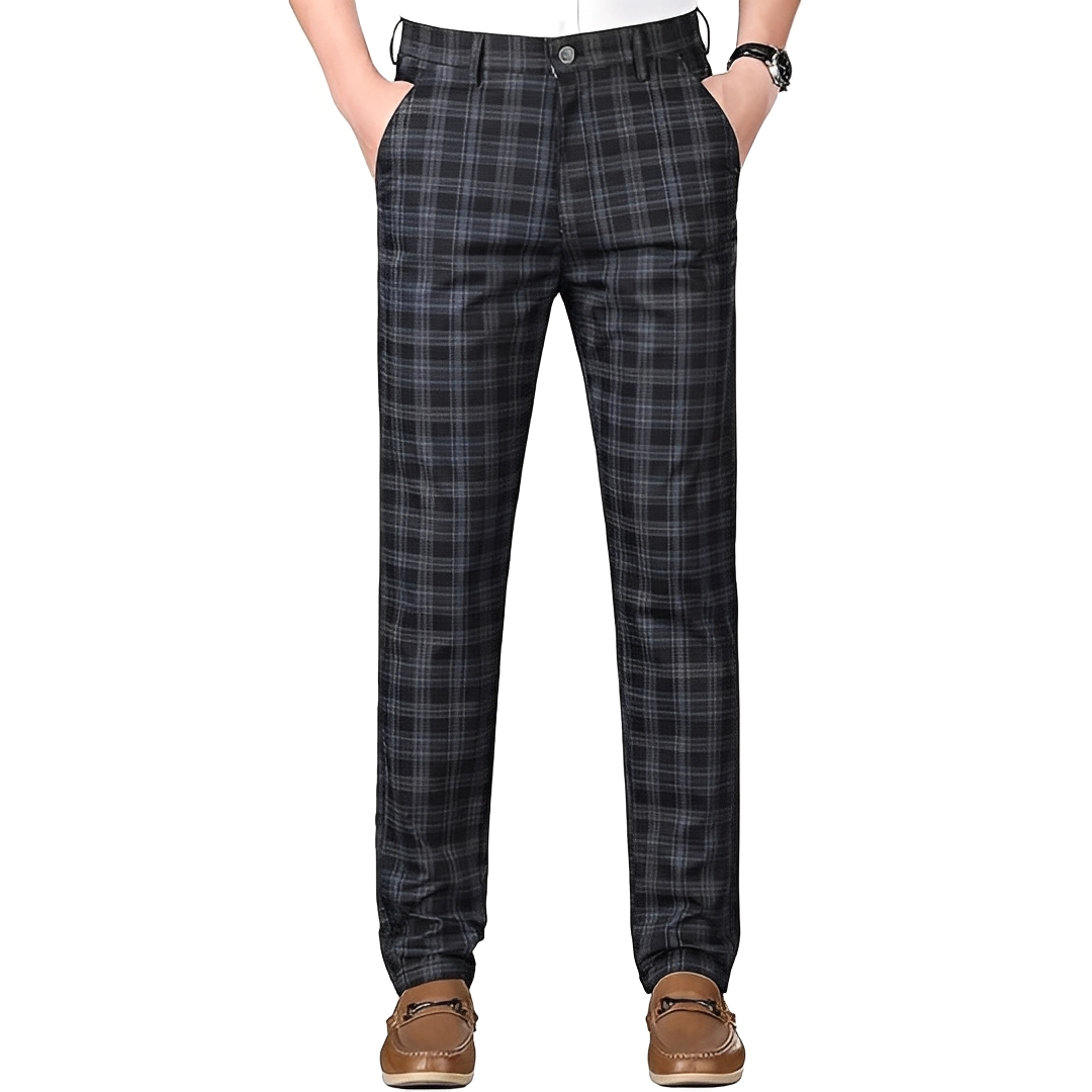 Hayavert - Modne spodnie w kratę dla mężczyzn