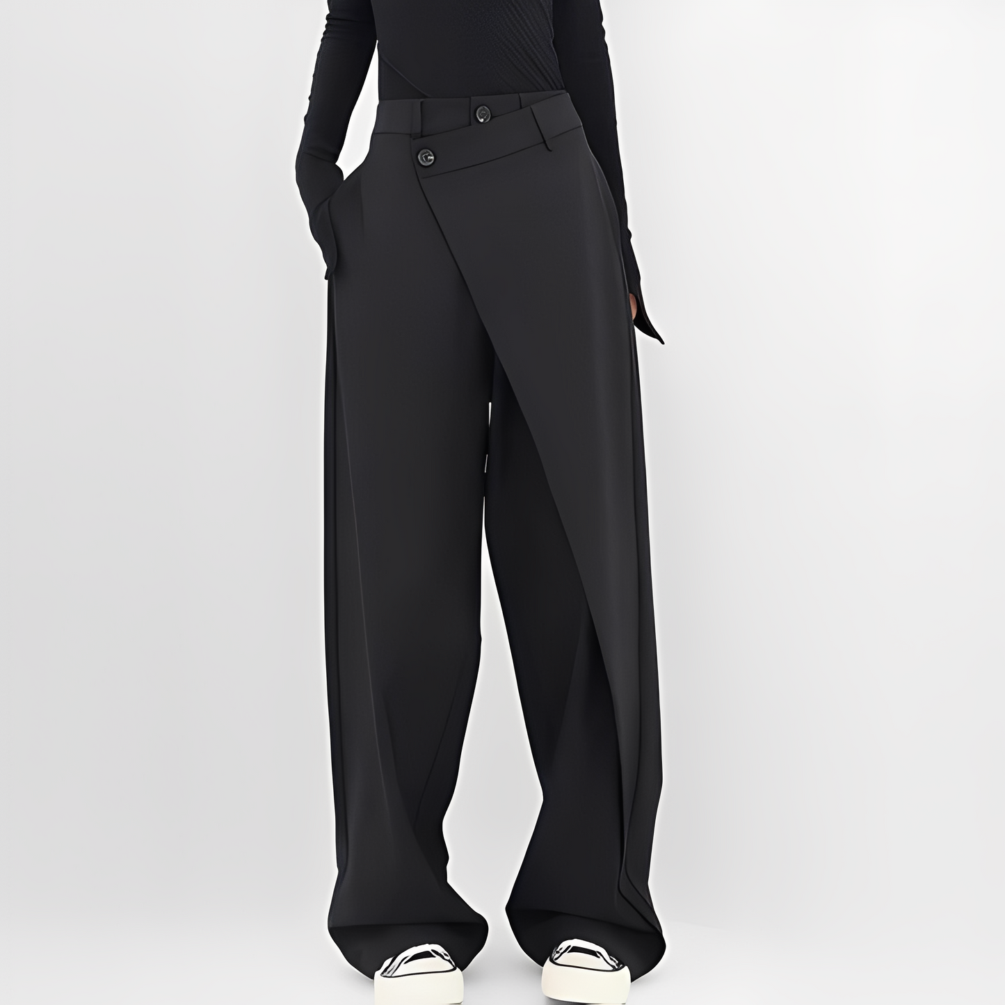 Alexandrine - Szerokie nowoczesne spodnie dla kobiet