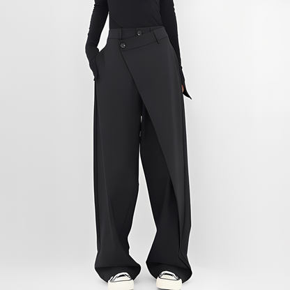 Alexandrine - Szerokie nowoczesne spodnie dla kobiet