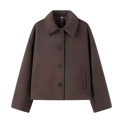 Evaline - Luźna kurtka z zapięciem na guziki dla kobiet