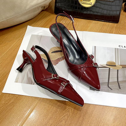 Angelle - modne buty damskie z elegancką klamrą