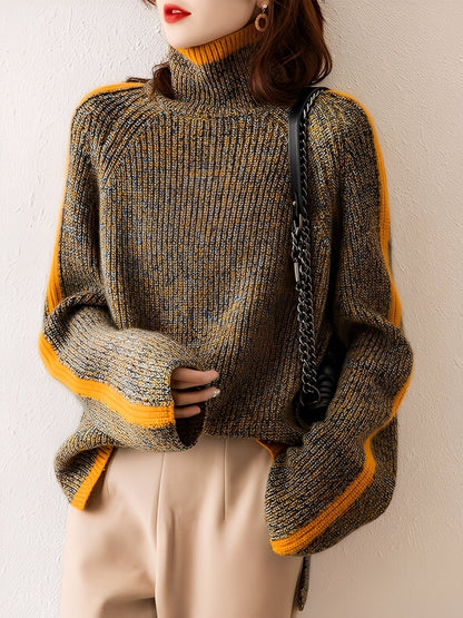 Suzanna - Nowoczesny, luźno dziany sweter dla kobiet