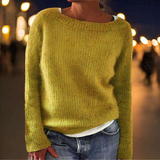 Abeeha - Sweter oversize w kolorze jodły dla kobiet