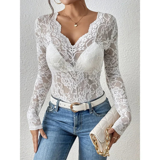 Patricia - Elegancki top w kwiaty dla kobiet