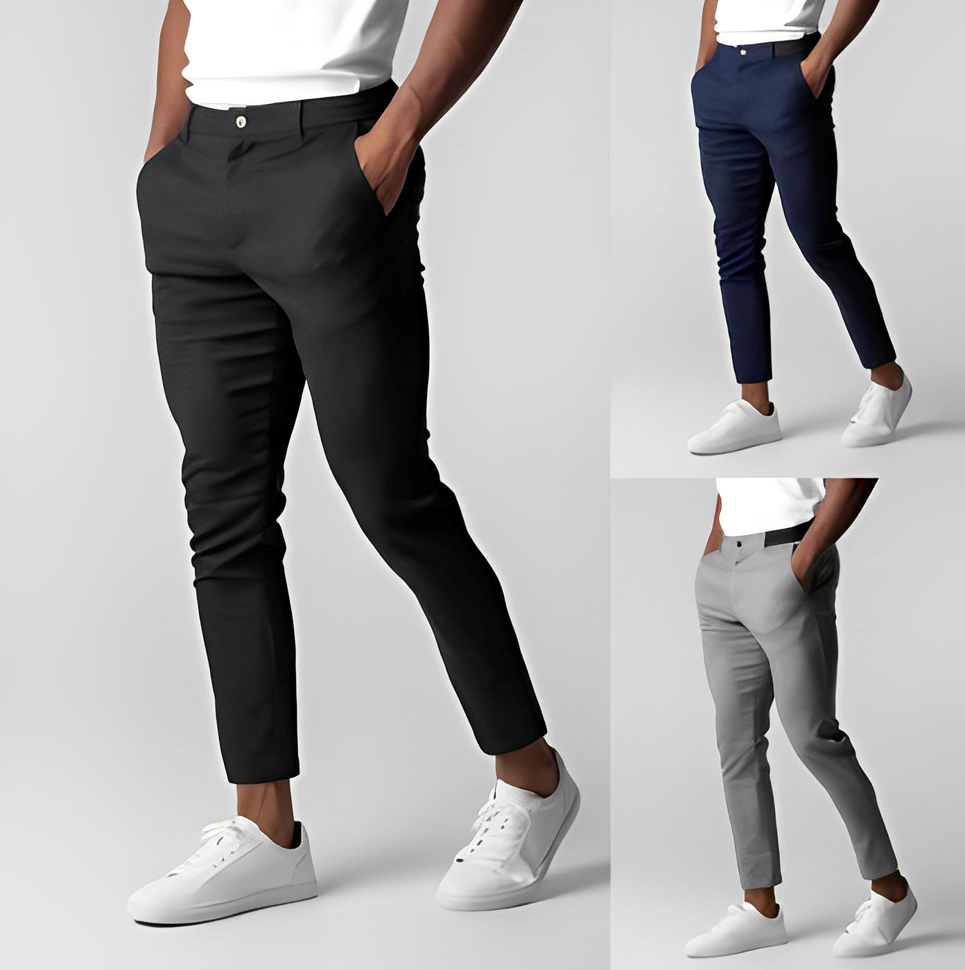 Justine - Luźne Slim-Fit-Chinosy dla Mężczyzn