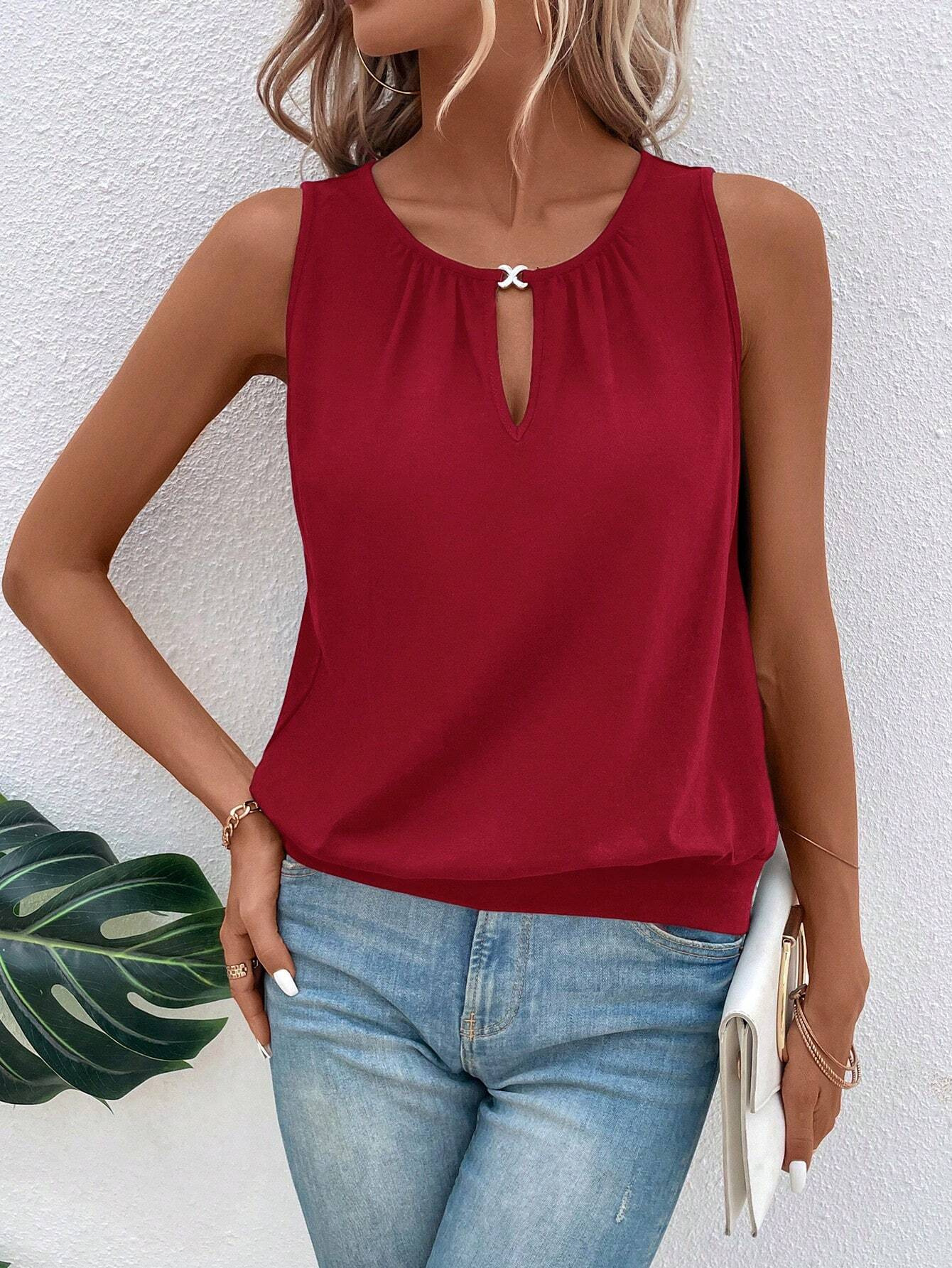 Cheyenne - Stylowy top bez rękawów dla kobiet