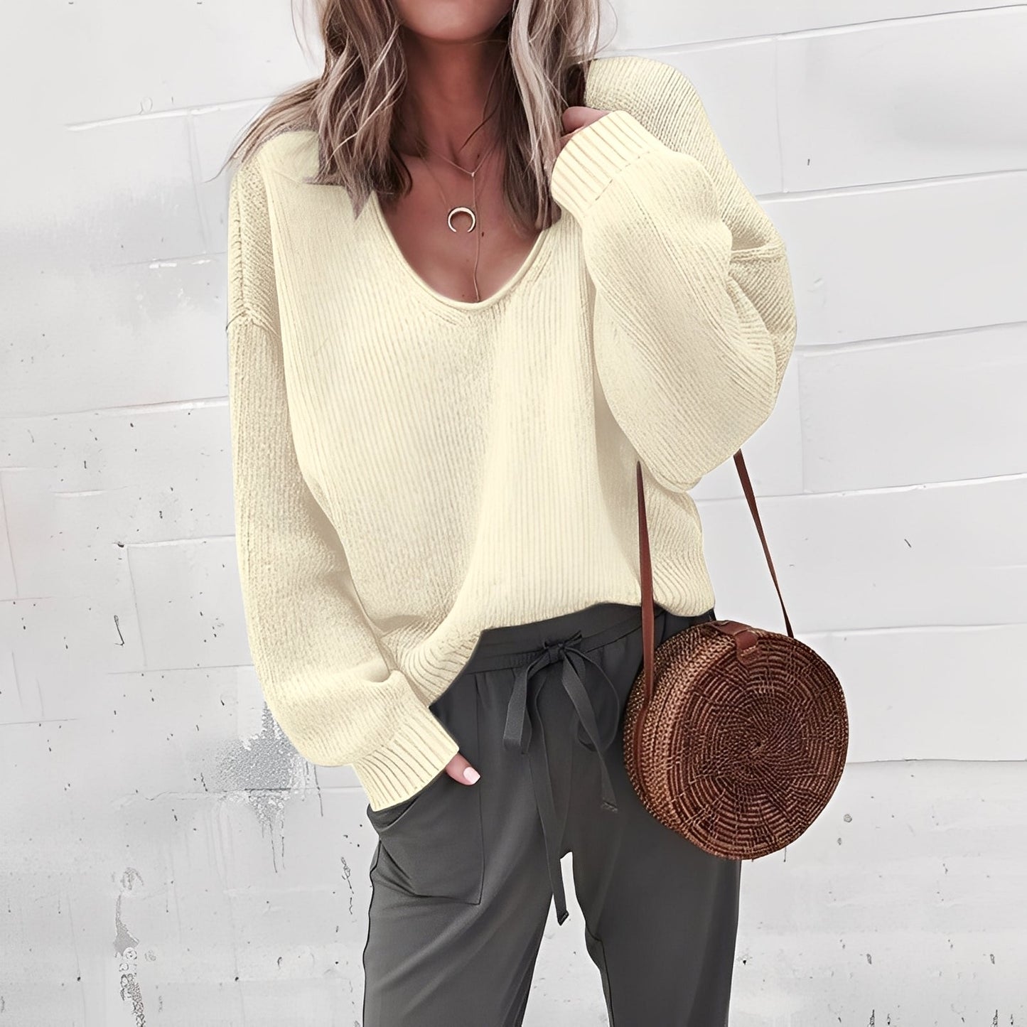 Kaylen - Luźny, sweter dla kobiet