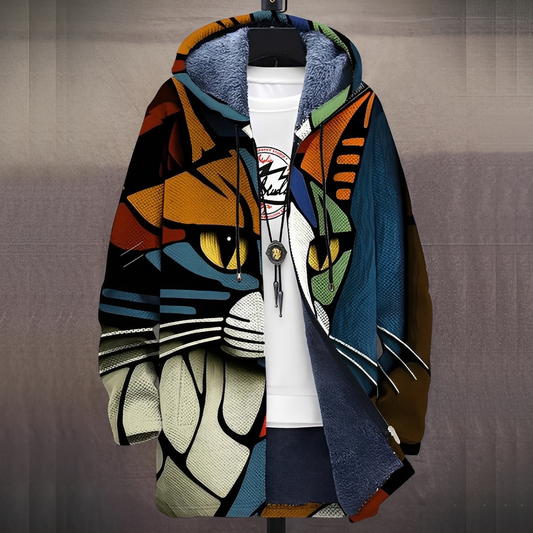 Antonny - Kurtka z artystycznym nadrukiem dla mężczyzn