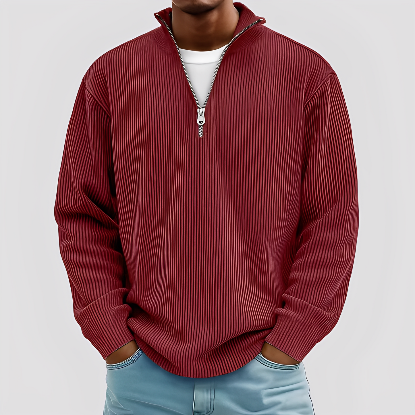 Henry - Nowoczesny, luźny, ciepły sweter dla mężczyzn