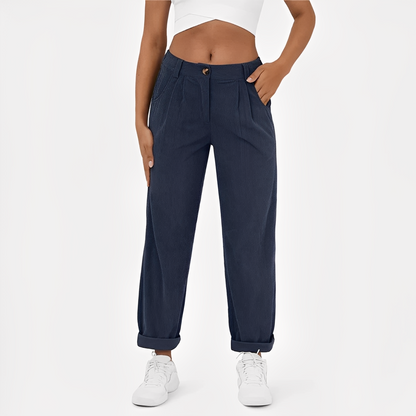 Janice - Modne spodnie sztruksowe dla kobiet