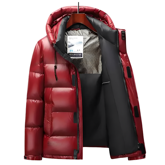 Harold - Ciepła kurtka puchowa z kapturem dla mężczyzn