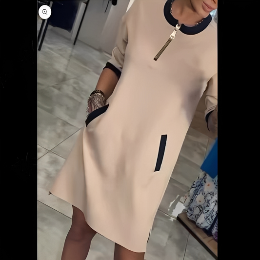 Angelena - Szykowna sukienka z długimi rękawami dla kobiet