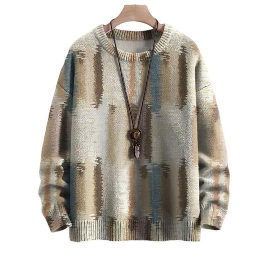 Eugene - Stylowy pasiasty sweter z wełny dla mężczyzn