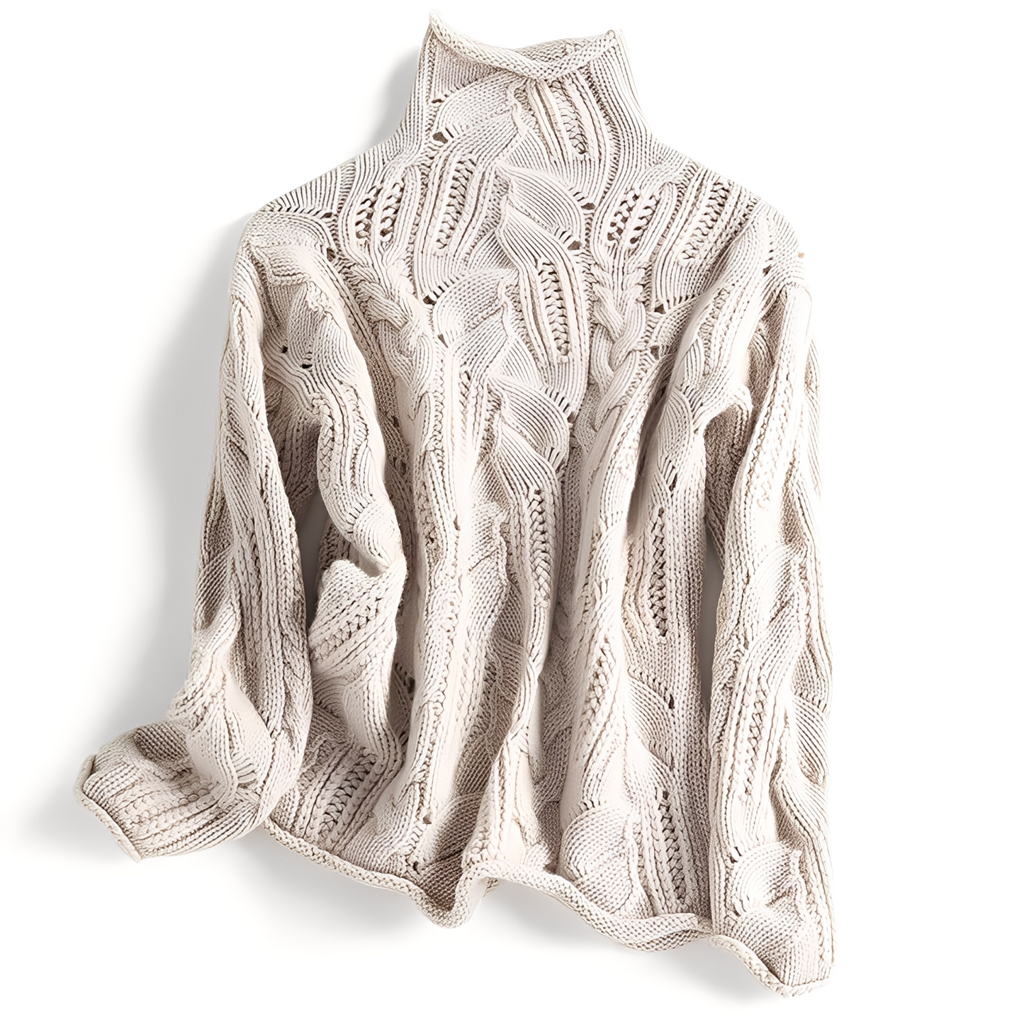 Remy - Kaszmirowy sweter z wycięciami dla kobiet