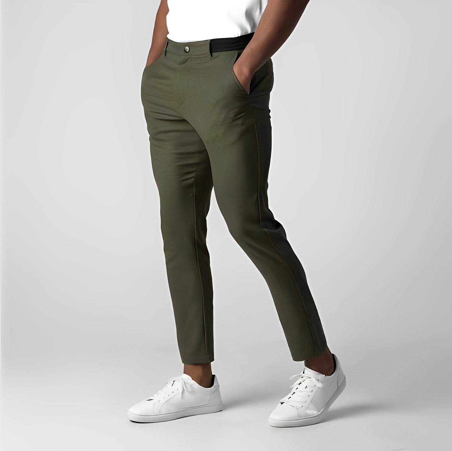Justine - Luźne Slim-Fit-Chinosy dla Mężczyzn