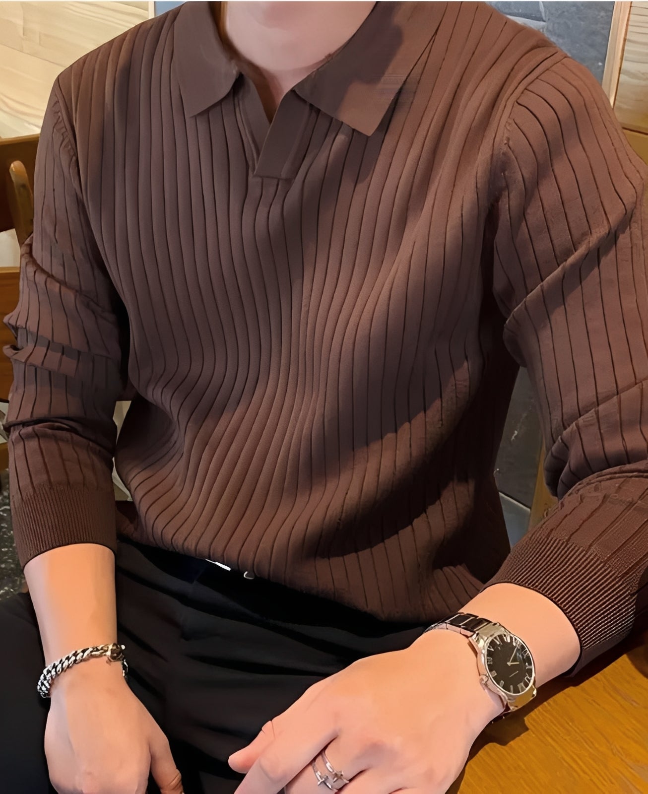 Hector - Klasyczny Smil-Fit-Sweterek dla Mężczyzn