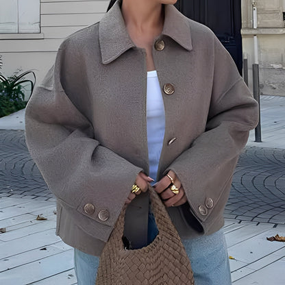 Patricia - Stylowa kurtka z luźnym rewersem dla kobiet