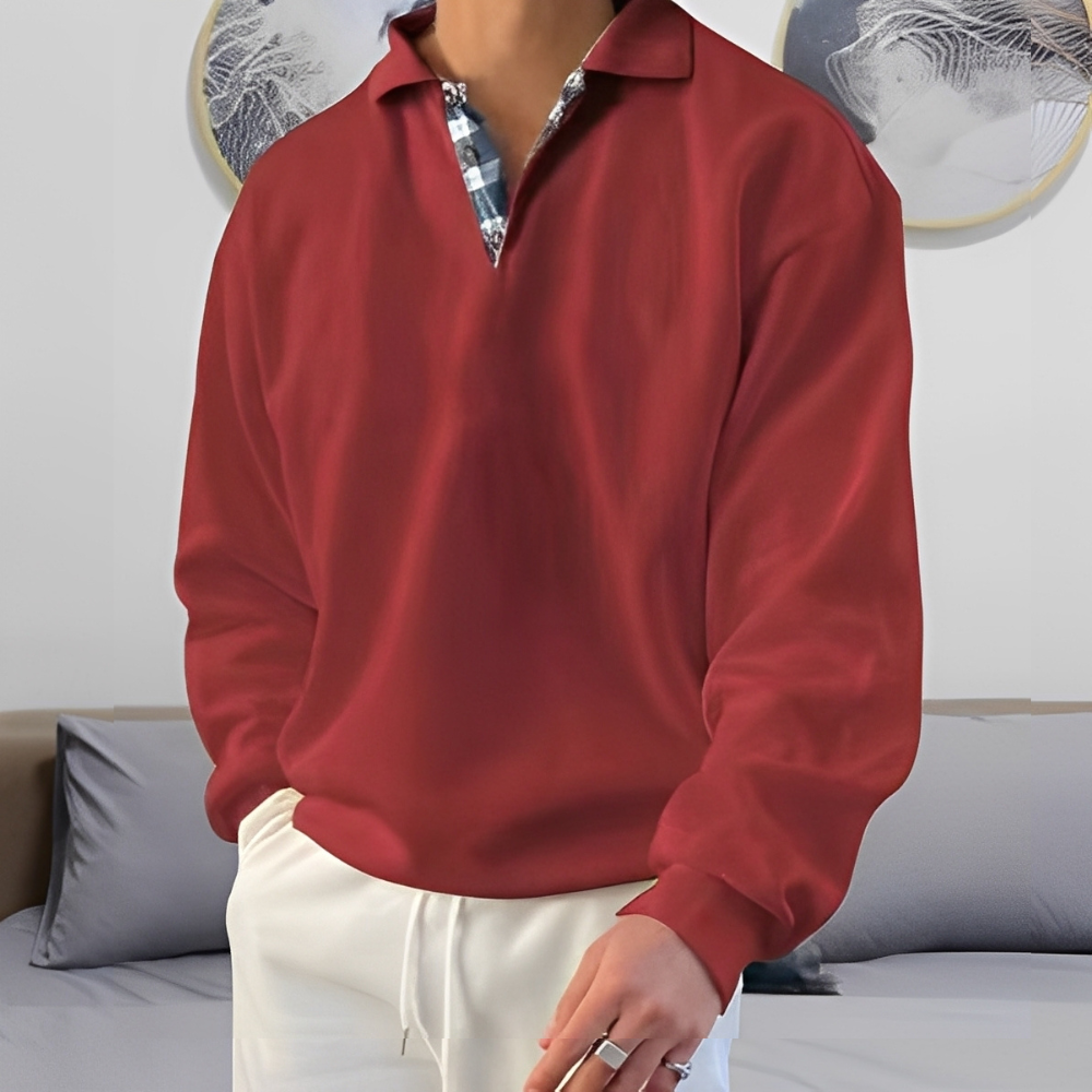 Colsen - Nowoczesny sweter z zamkiem dla mężczyzn