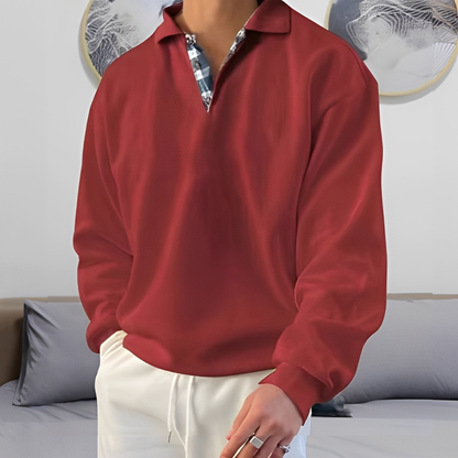 Colsen - Nowoczesny sweter z zamkiem dla mężczyzn