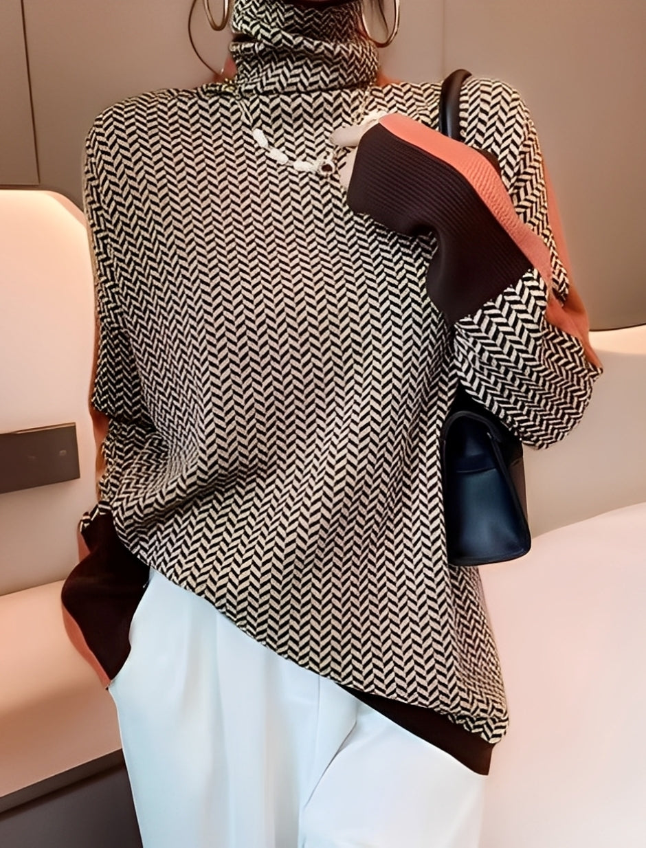 Bryony - Stylowy sweterek z golfem dla kobiet