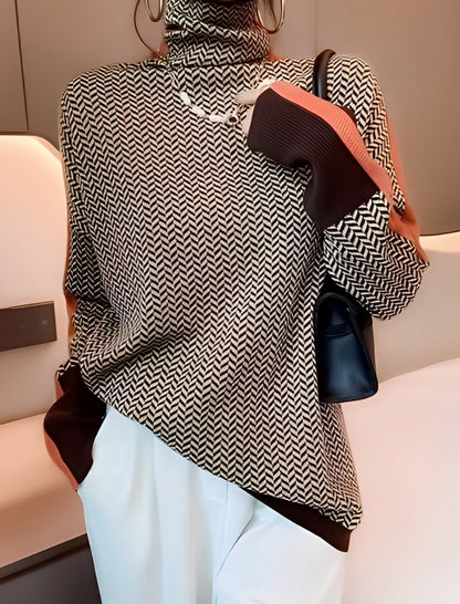 Bryony - Stylowy sweterek z golfem dla kobiet