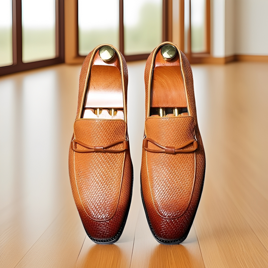 Phillip - Eleganckie biznesowe oxford-slipper dla mężczyzn