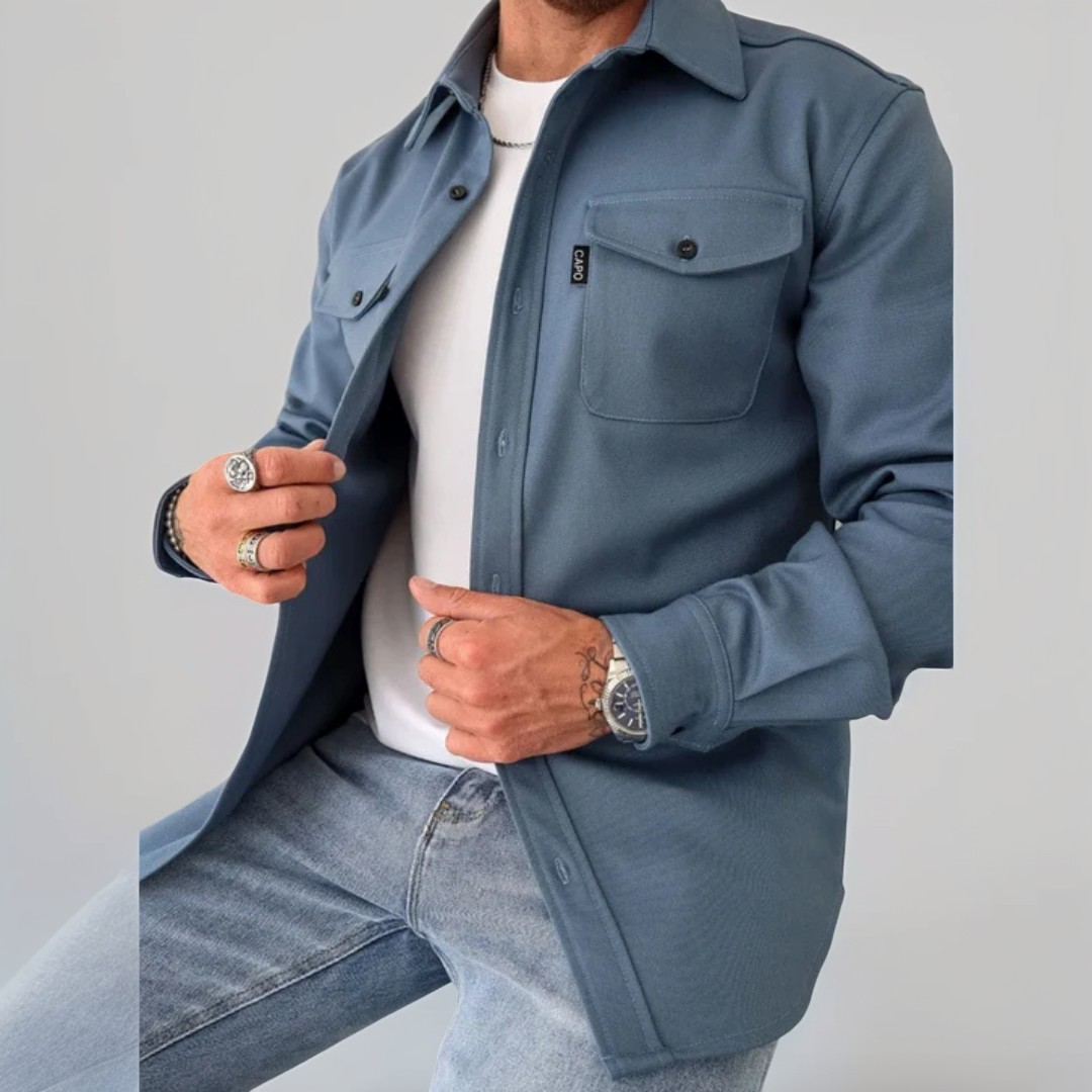 Eufed - Męska koszula casual z długimi rękawami