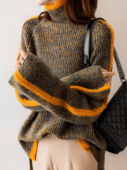 Suzanna - Nowoczesny, luźno dziany sweter dla kobiet