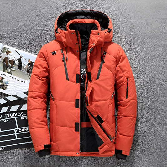 Damian - Nowoczesna kurtka z kapturem z wieloma kieszeniami dla mężczyzn