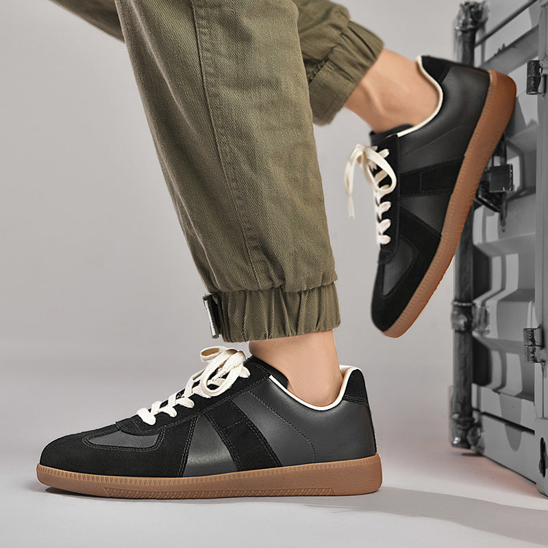 Gino - Klasyczne miękkie sneakersy z grubymi podeszwami dla mężczyzn