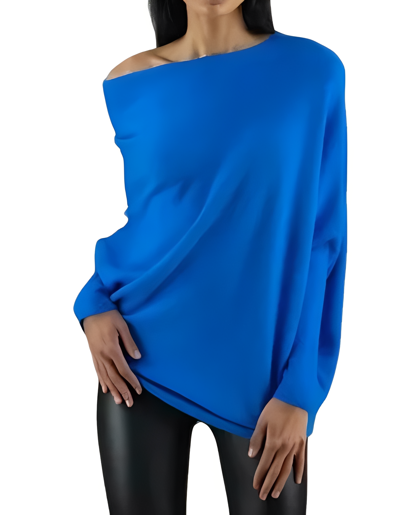 Gabrielle - Modny Off-Shoulder Sweter dla Kobiet